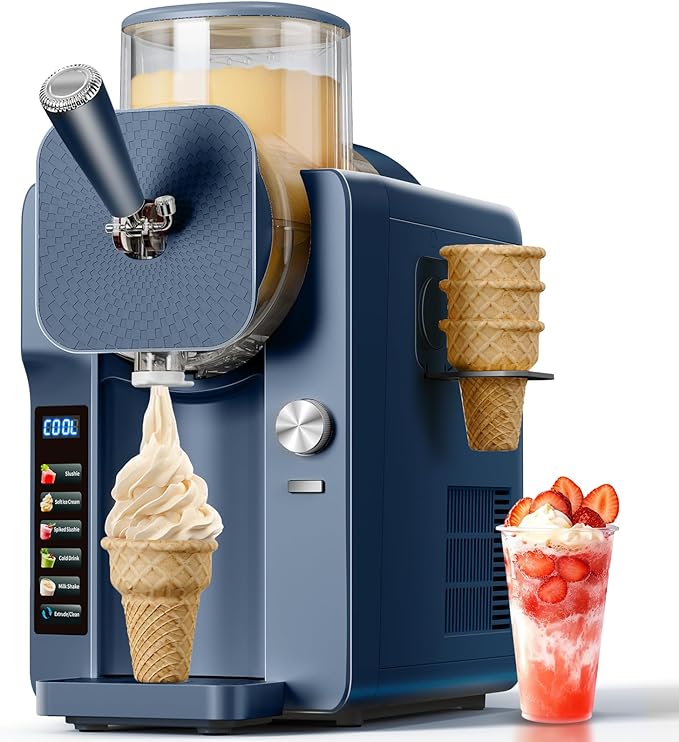 2-in-1 Slush and Ice Cream Maker - 6 Modes for
