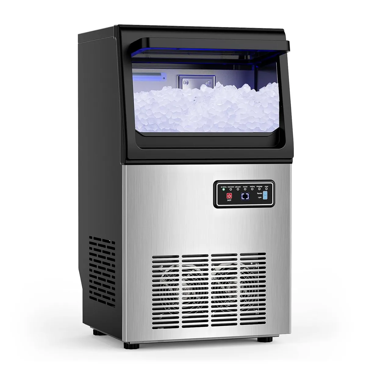 SOZT Nugget Ice Maker Machine, 100LBS/24H, 20LBS Capacity