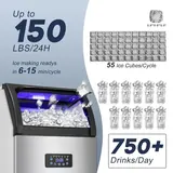 Commercial Ice Maker Machine 150LBS/24H,, photo 5