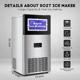 130LBS/24H Commercial Ice Maker Machine , photo 2