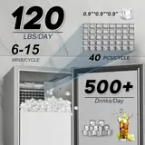 Under Counter Ice Maker Machine - 120 LB, photo 4
