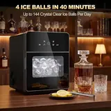 2" Ice Ball Maker Countertop, 4Pcs Ready, photo 2