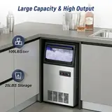 Nugget Ice Maker Machine, 100LBS/24H, 25, photo 3