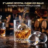 2" Ice Ball Maker Countertop, 4Pcs Ready, photo 3