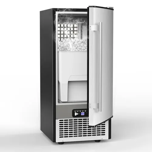 SOZT Under Counter Ice Maker, 120LBS/24H Commercial Ice Machine