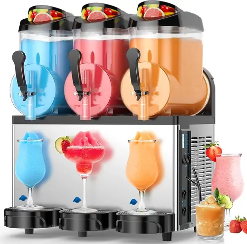 SOZT Ultimate Commercial Slushy Machine – 12X3 Tank Stainless Steel Slush Machin