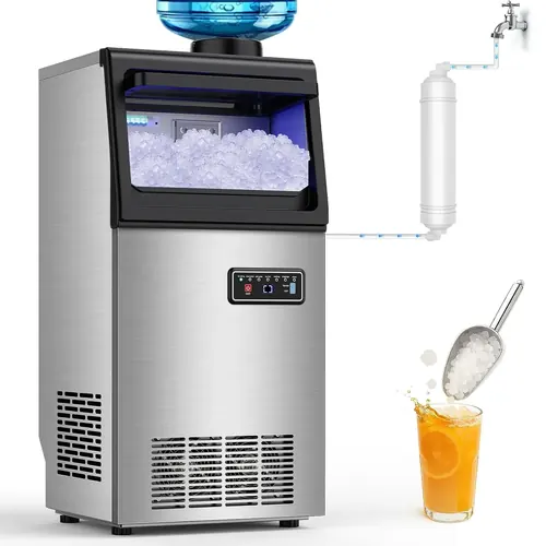 SOZT Nugget Ice Maker Machine, 100LBS/24H, 25LBS Capacity