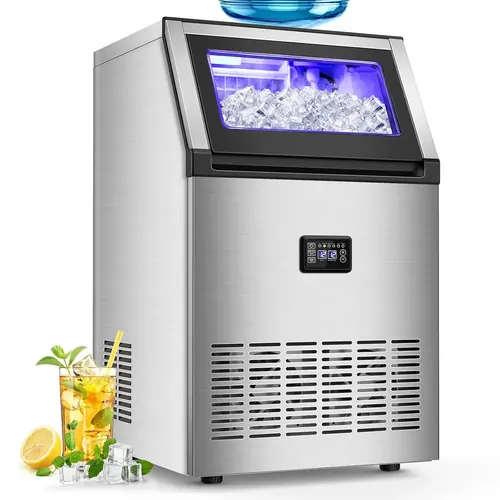 SOZT 160LBS/24H High Output - Commercial Ice Maker Machine - 55 Clear Ice Cubes/