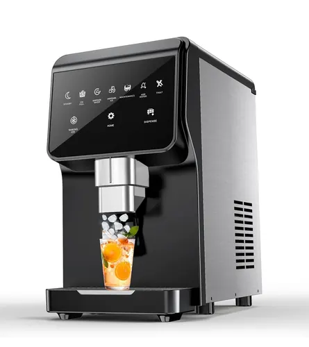 SOZT Countertop Nugget Ice Maker with Water Dispenser – 60 lbs/Day, 5 lbs Bin, S
