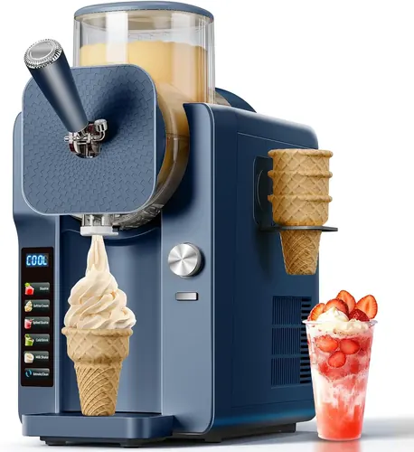 SOZT Slush Machine & Ice Cream Maker Machine 2-IN-1