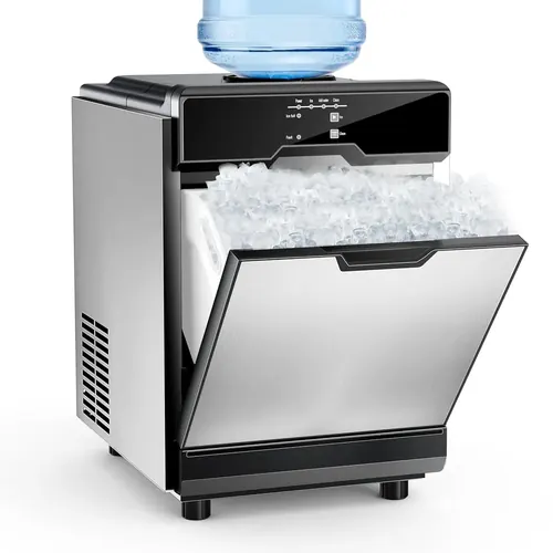 SOZT Nugget Ice Maker – 40 lbs/Day Countertop Ice Machine with 10Lbs Storage Bin